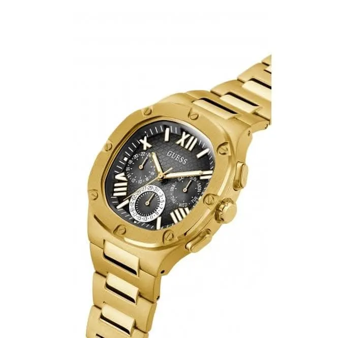 Montre Guess Gents Headline en acier inoxydable doré GW0572G2