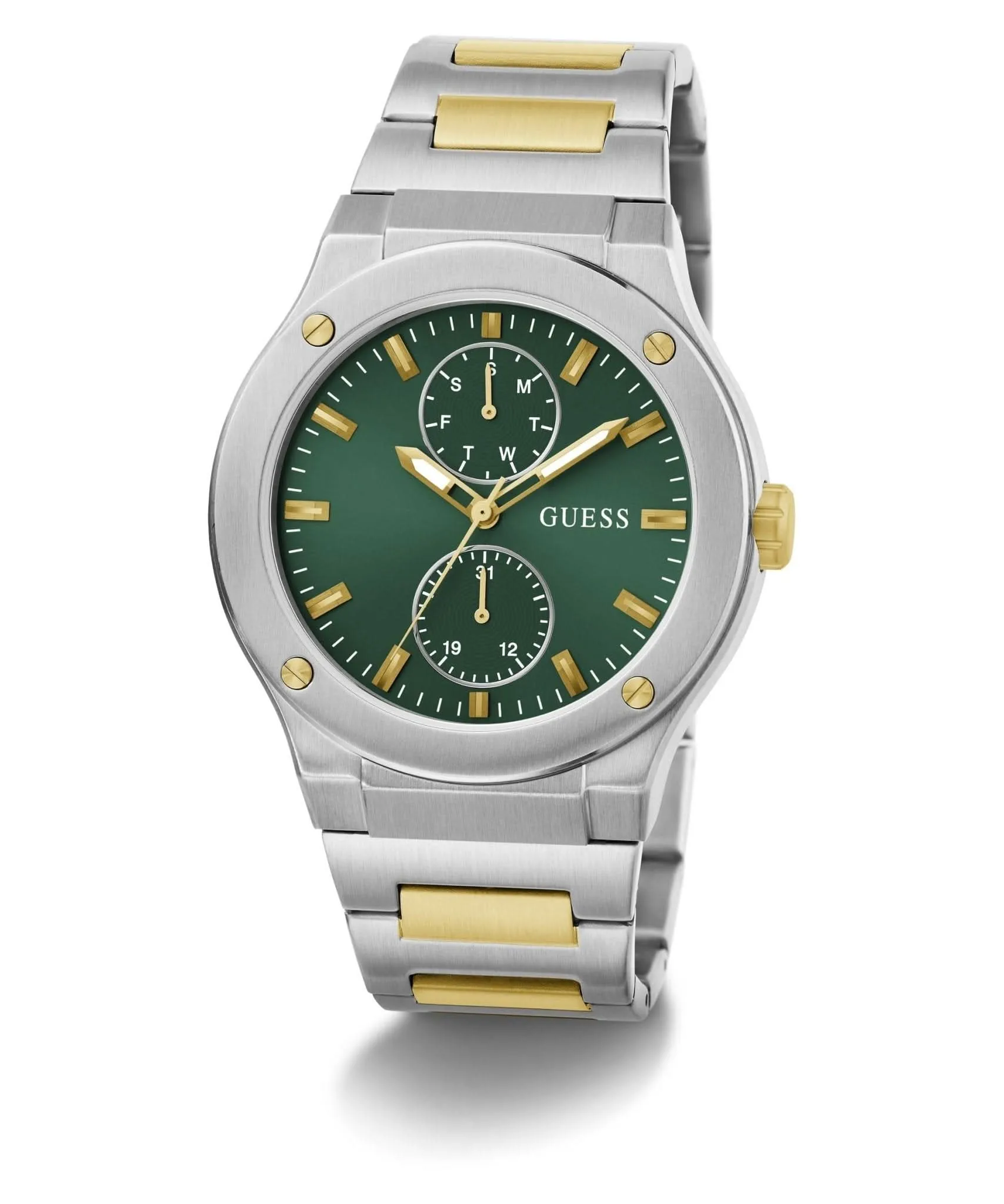 Montre Guess Gents Jet en acier inoxydable ton argenté GW0795G1