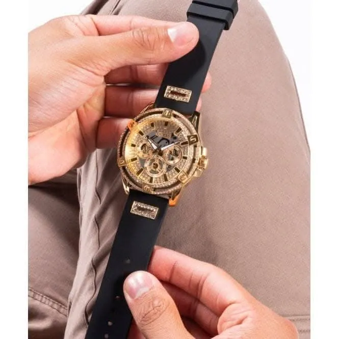 Montre Guess Gents King en acier inoxydable doré GW0537G2