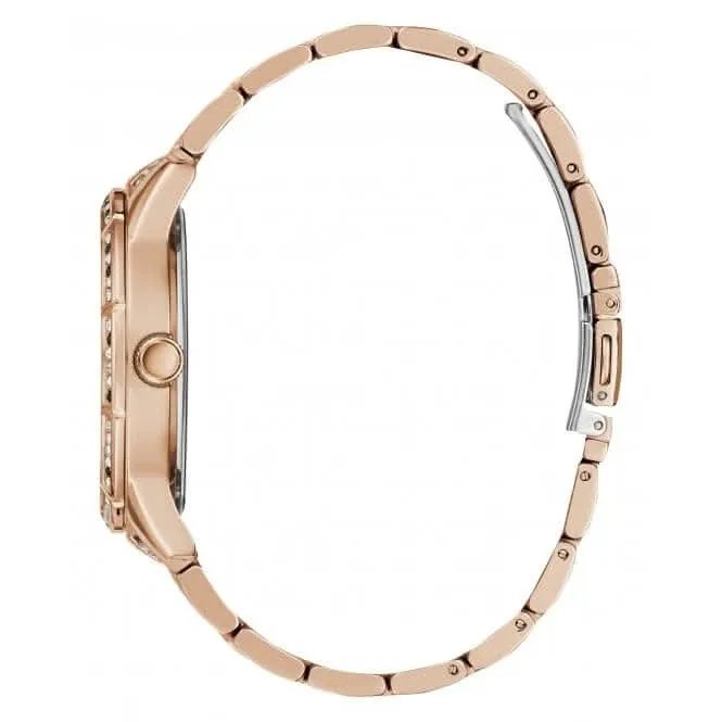 Guess Ladies Cascade Montre en Acier Inoxydable Or Rose GW0365L3