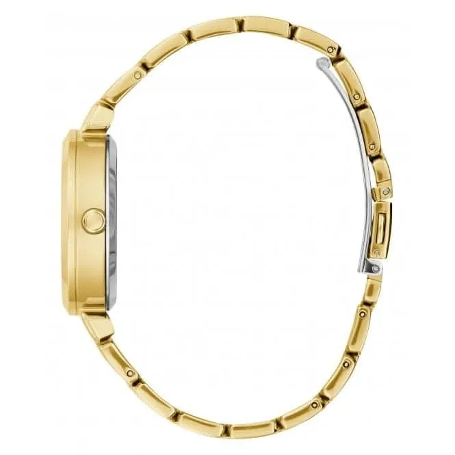 Montre Guess Ladies Crystal Clear en acier inoxydable avec finition or GW0470L2