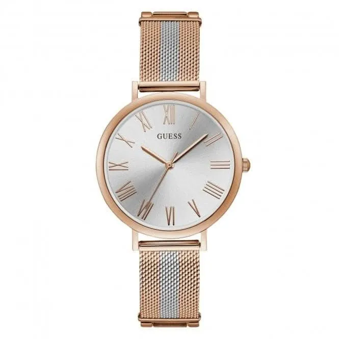 Montre bracelet Guess Ladies en mesh deux tons or rose référence W1155L4