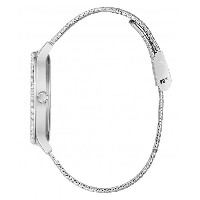 Montre Guess Ladies Soirée en acier inoxydable maillé argenté GW0402L1