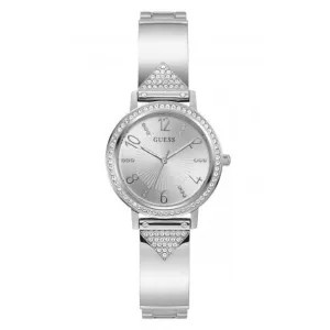 Montre Guess Ladies Tri Luxe en acier inoxydable argentée GW0474L1