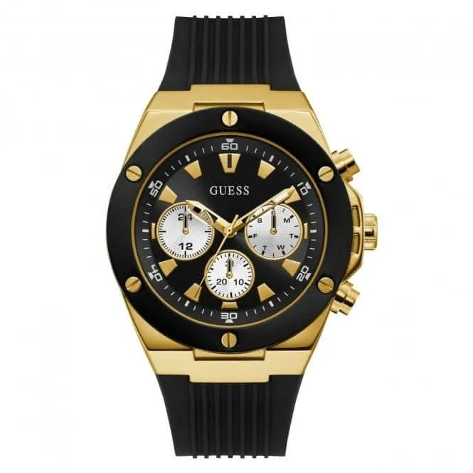 Montre Guess Sport Homme en Acier Inoxydable Noir GW0057G1