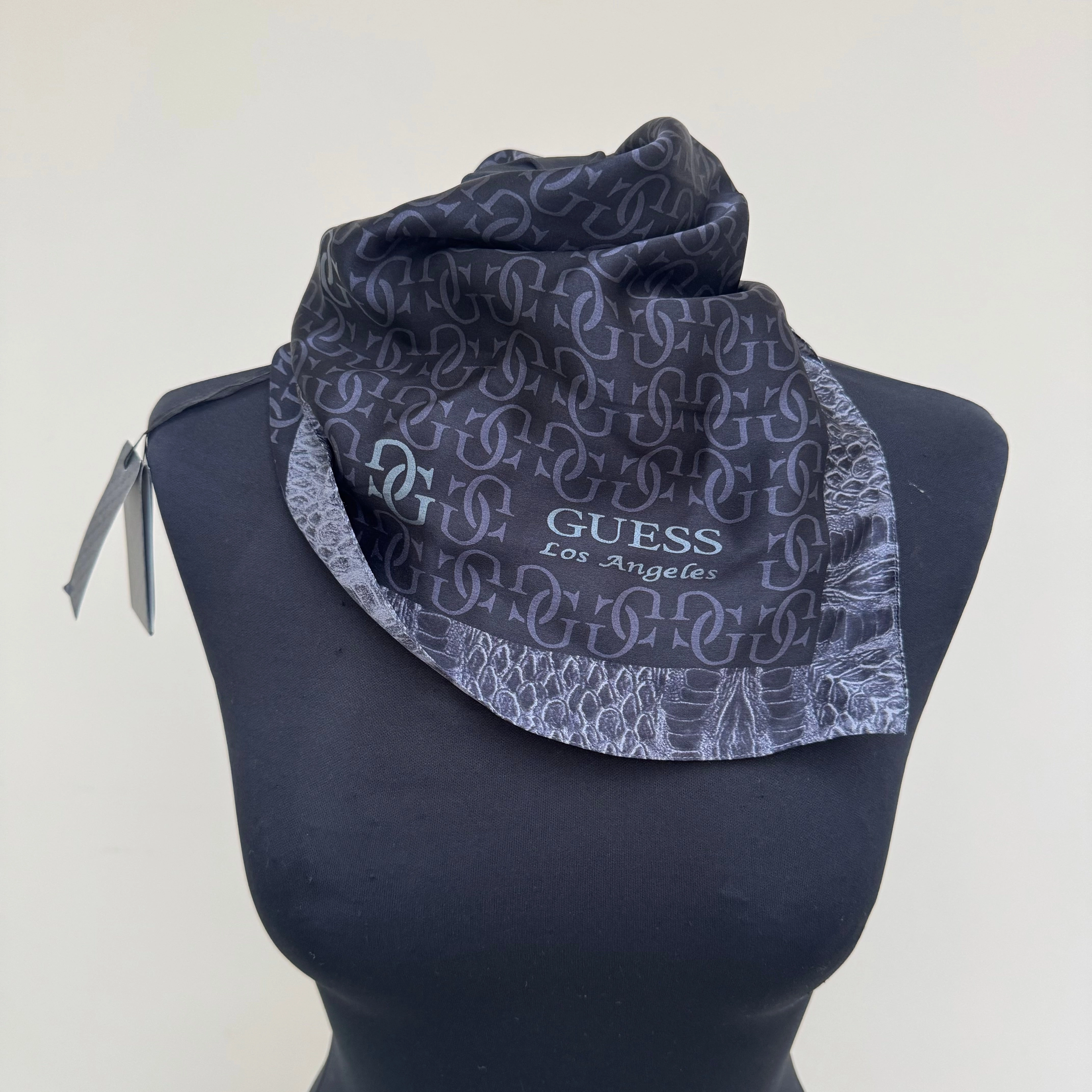 Guess Silk Boarder Scarf