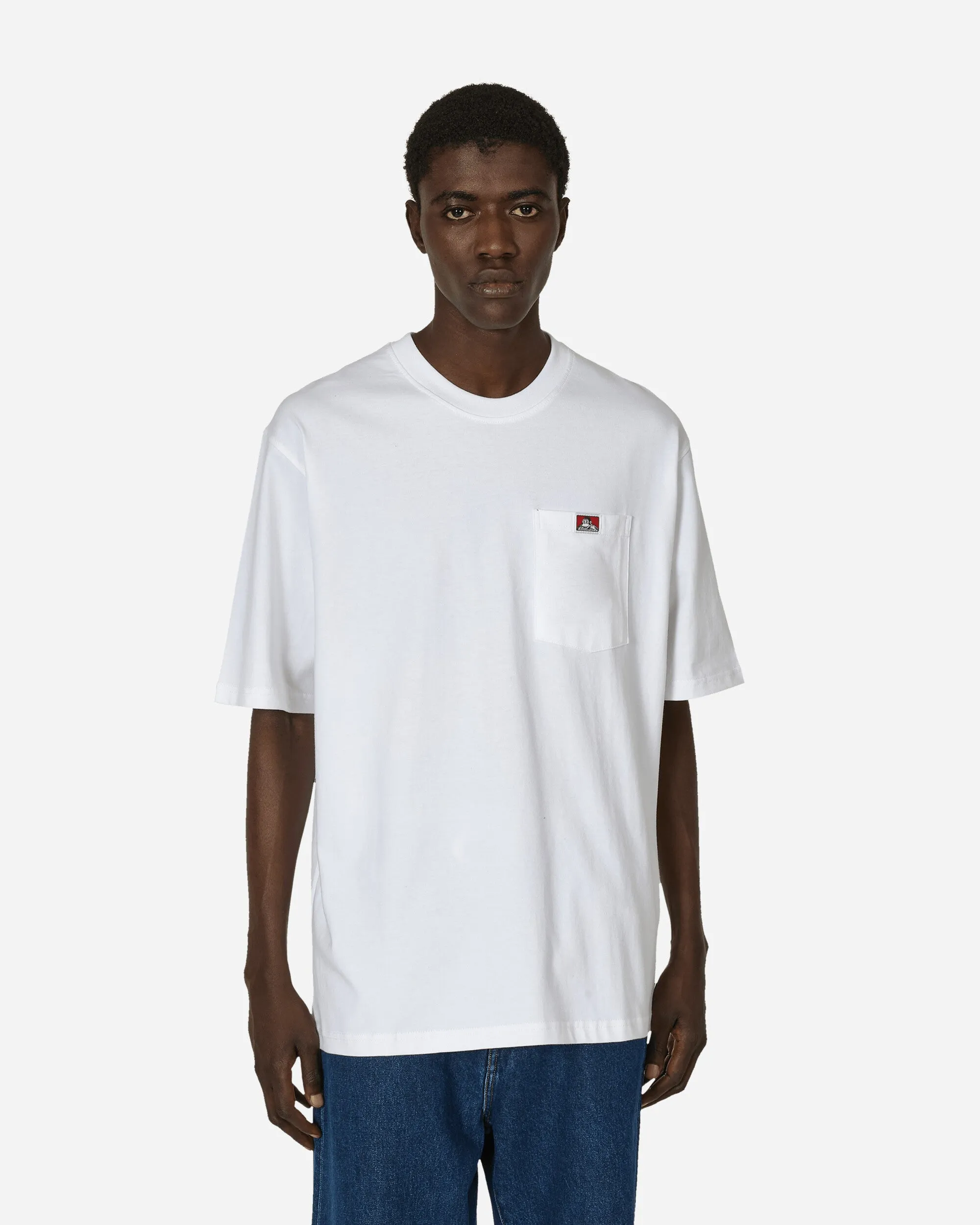 Heavy Duty Classic Label Pocket T-Shirt White