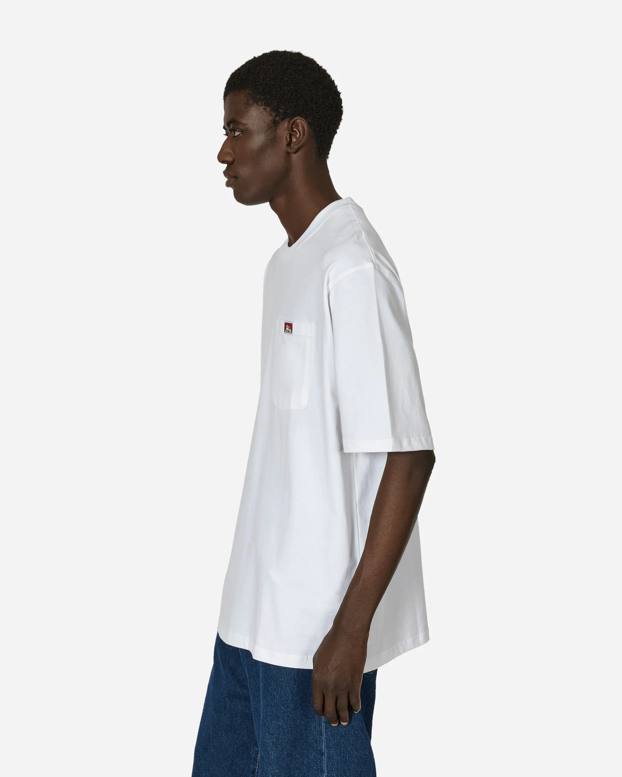 Heavy Duty Classic Label Pocket T-Shirt White