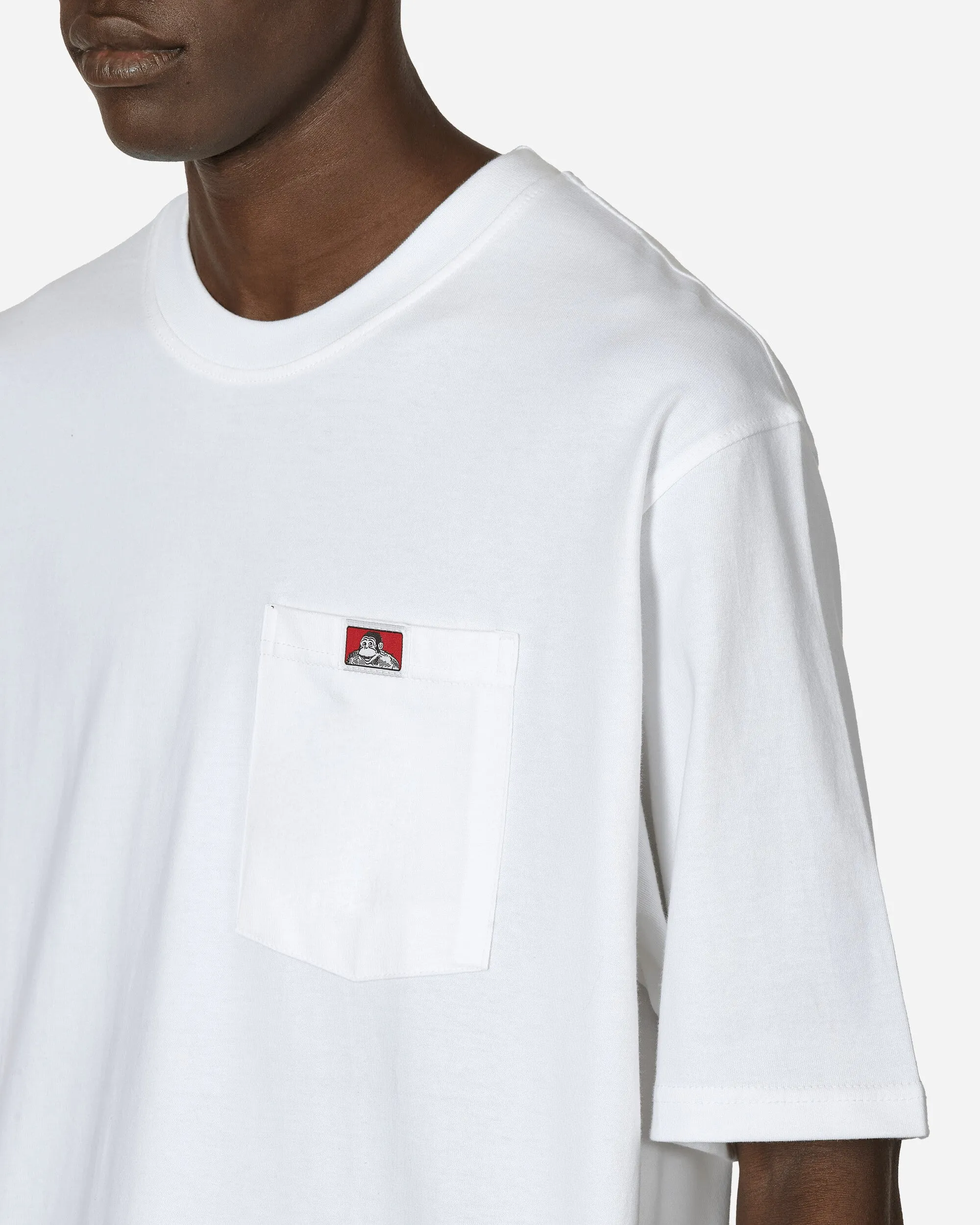 Heavy Duty Classic Label Pocket T-Shirt White