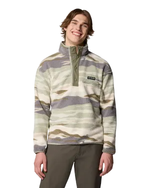 Helvetia II Printed Half Snap Fleece Jacket in Safari Rouge Valley