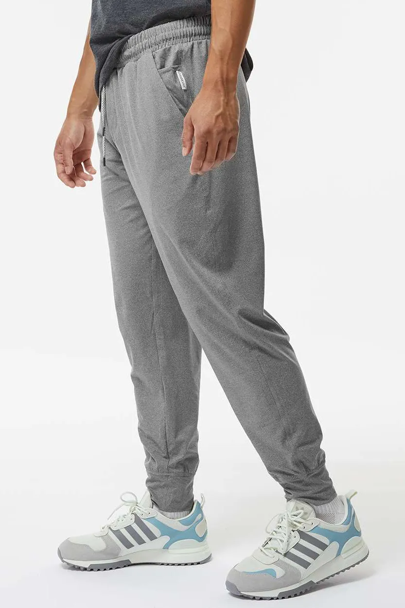 Holloway Mens Eco Revive Ventura Moisture Wicking Jogger Sweatpants w/ Pockets - Heather Grey