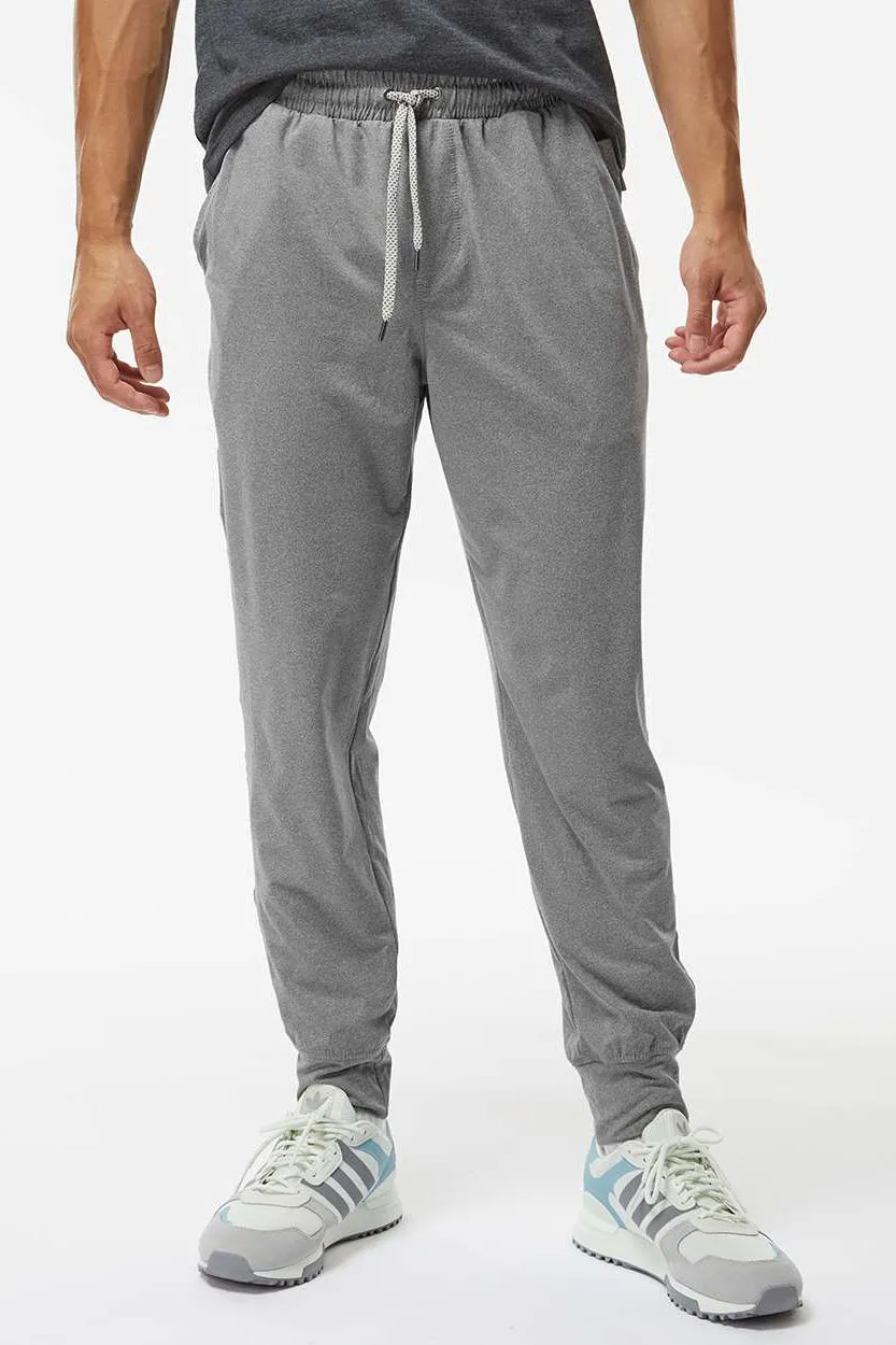 Holloway Mens Eco Revive Ventura Moisture Wicking Jogger Sweatpants w/ Pockets - Heather Grey