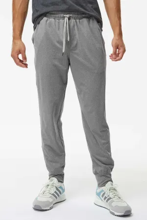 Holloway Mens Eco Revive Ventura Moisture Wicking Jogger Sweatpants w/ Pockets - Heather Grey