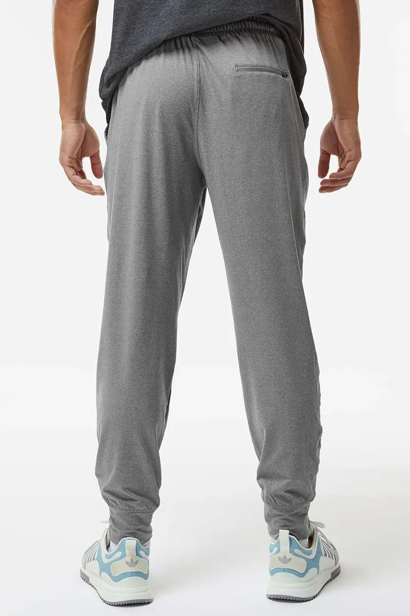 Holloway Mens Eco Revive Ventura Moisture Wicking Jogger Sweatpants w/ Pockets - Heather Grey