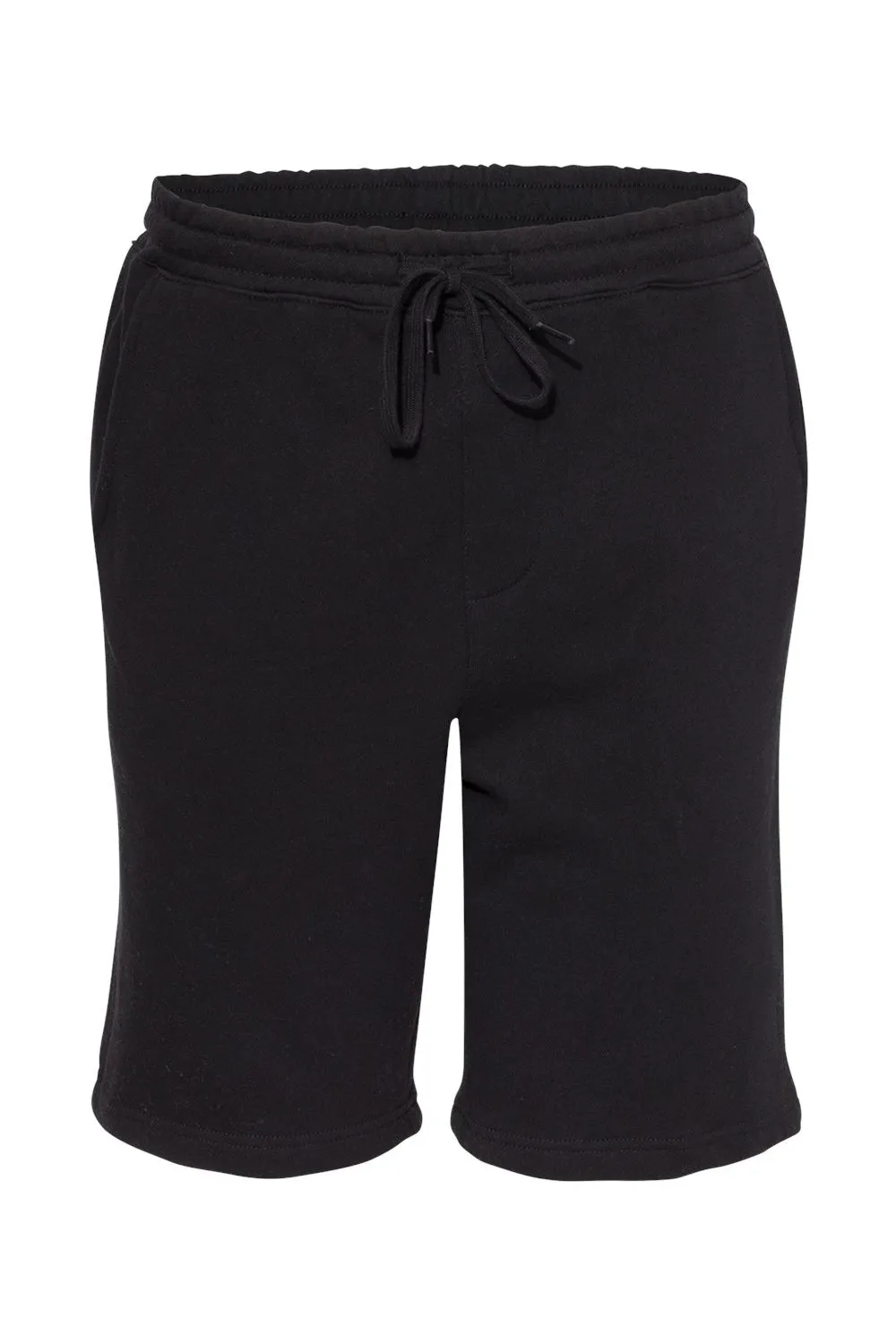 Independent Trading Company Mens Fleece Shorts w/ Pockets - Black