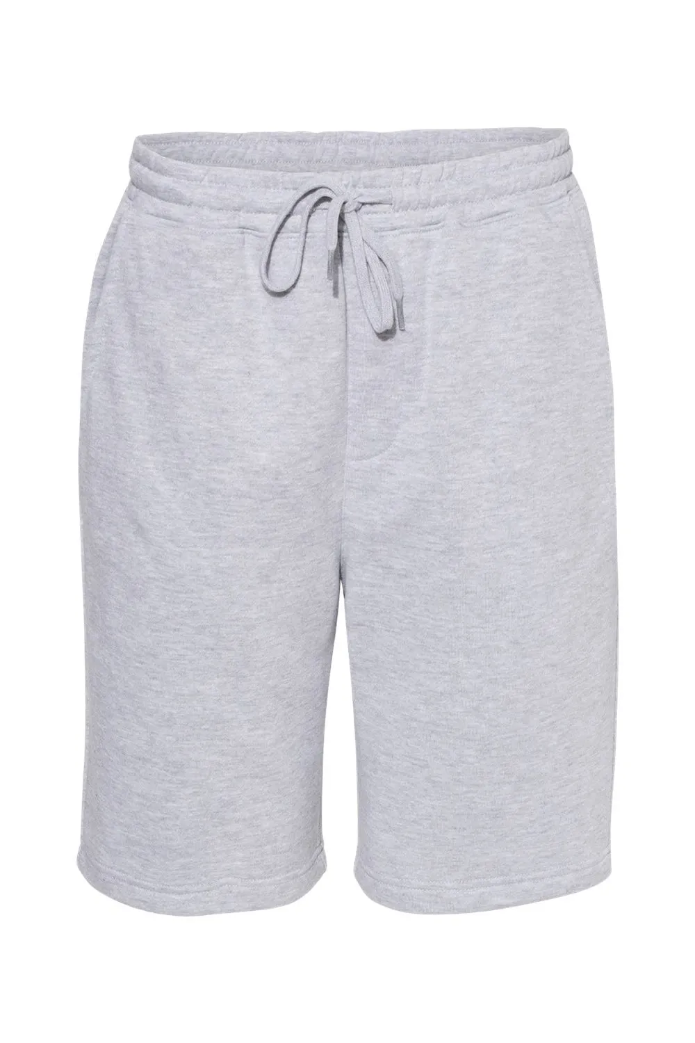 Independent Trading Company Mens Fleece Shorts w/ Pockets - Heather Grey