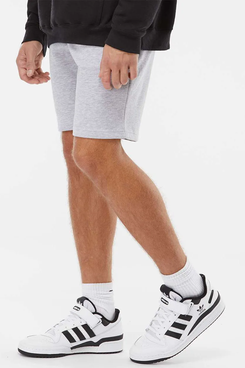 Independent Trading Company Mens Fleece Shorts w/ Pockets - Heather Grey