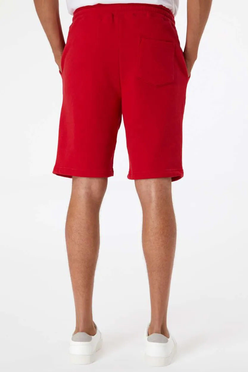 Independent Trading Company Mens Fleece Shorts w/ Pockets - Red