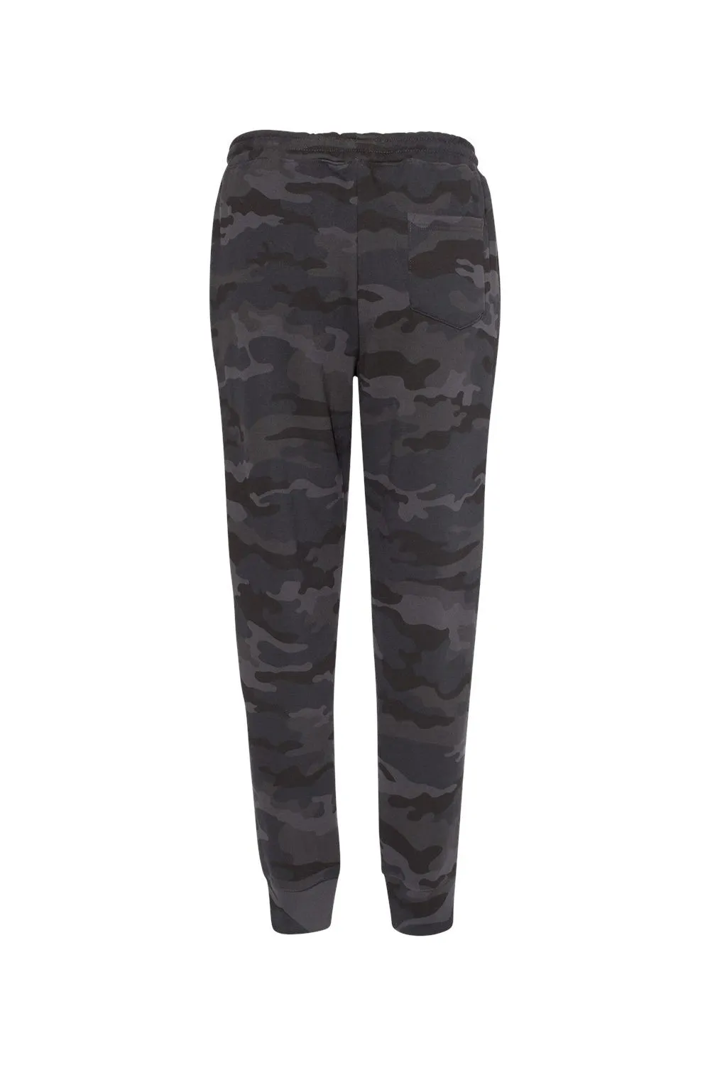 Independent Trading Company Mens Fleece Sweatpants w/ Pockets - Black Camo
