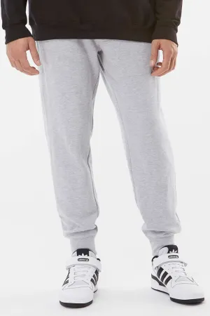 Independent Trading Company Mens Fleece Sweatpants w/ Pockets - Heather Grey