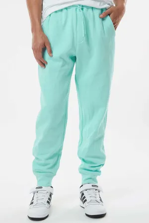 Independent Trading Company Mens Fleece Sweatpants w/ Pockets - Mint Green