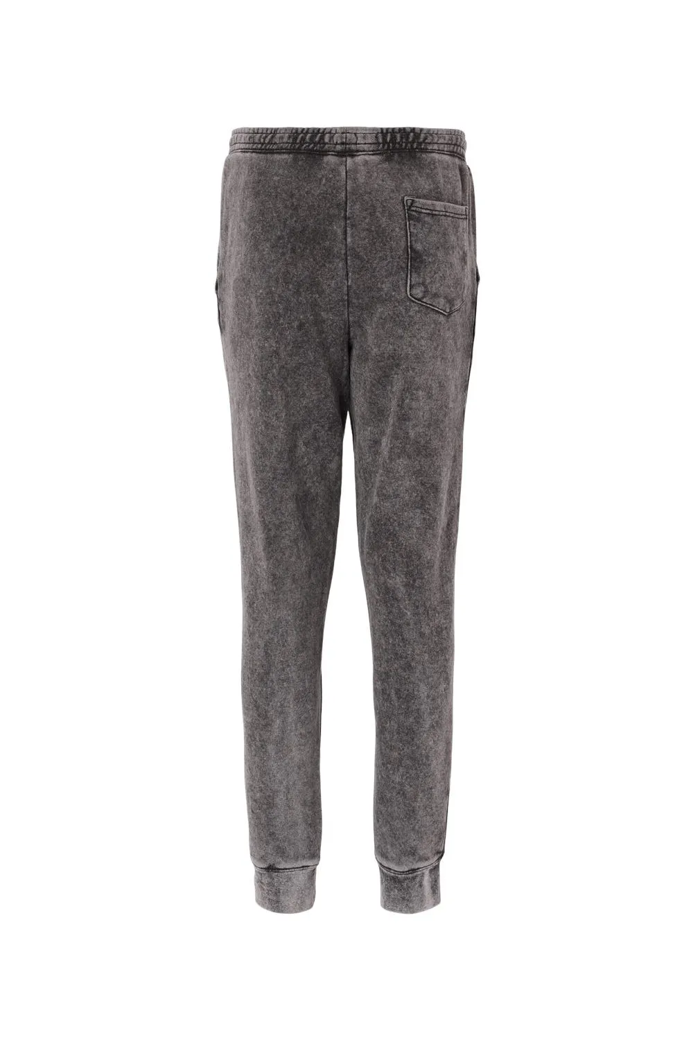 Independent Trading Company Mens Mineral Wash Fleece Sweatpants w/ Pockets - Black