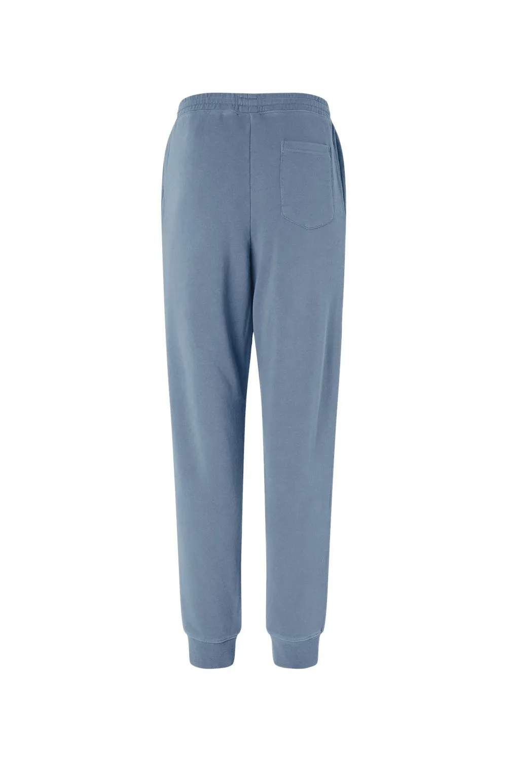 Independent Trading Company Mens Pigment Dyed Fleece Sweatpants w/ Pockets - Slate Blue