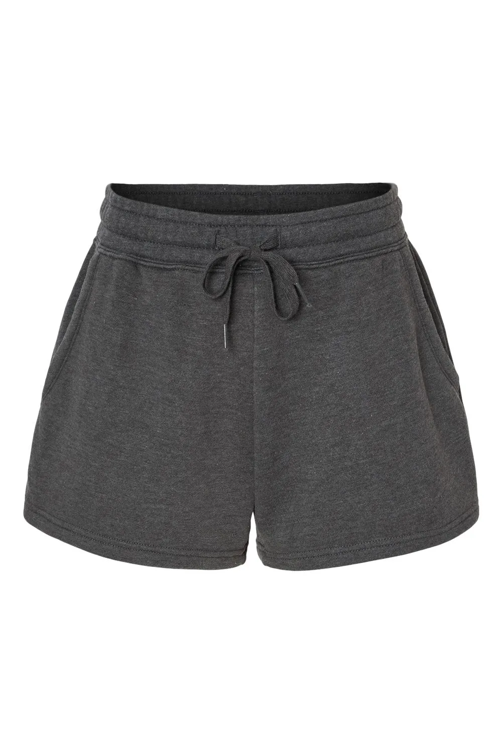 Independent Trading Company Womens California Wave Wash Fleece Shorts w/ Pockets - Shadow Grey