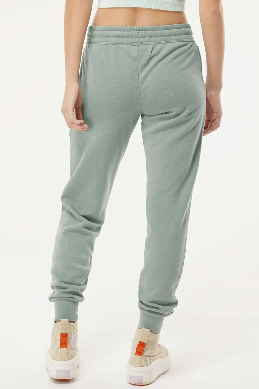 Independent Trading Company Womens California Wave Wash Sweatpants w/ Pockets - Sage Green