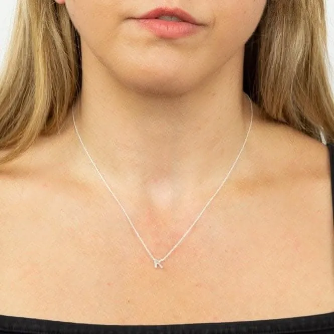 Collier Initial K en Argent Uni N4438 - Bijoux des Débuts