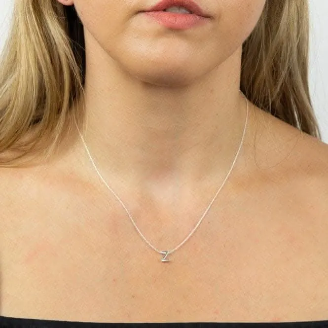 Collier Initial Z Argenté Uni N4453 Bijoux Débuts