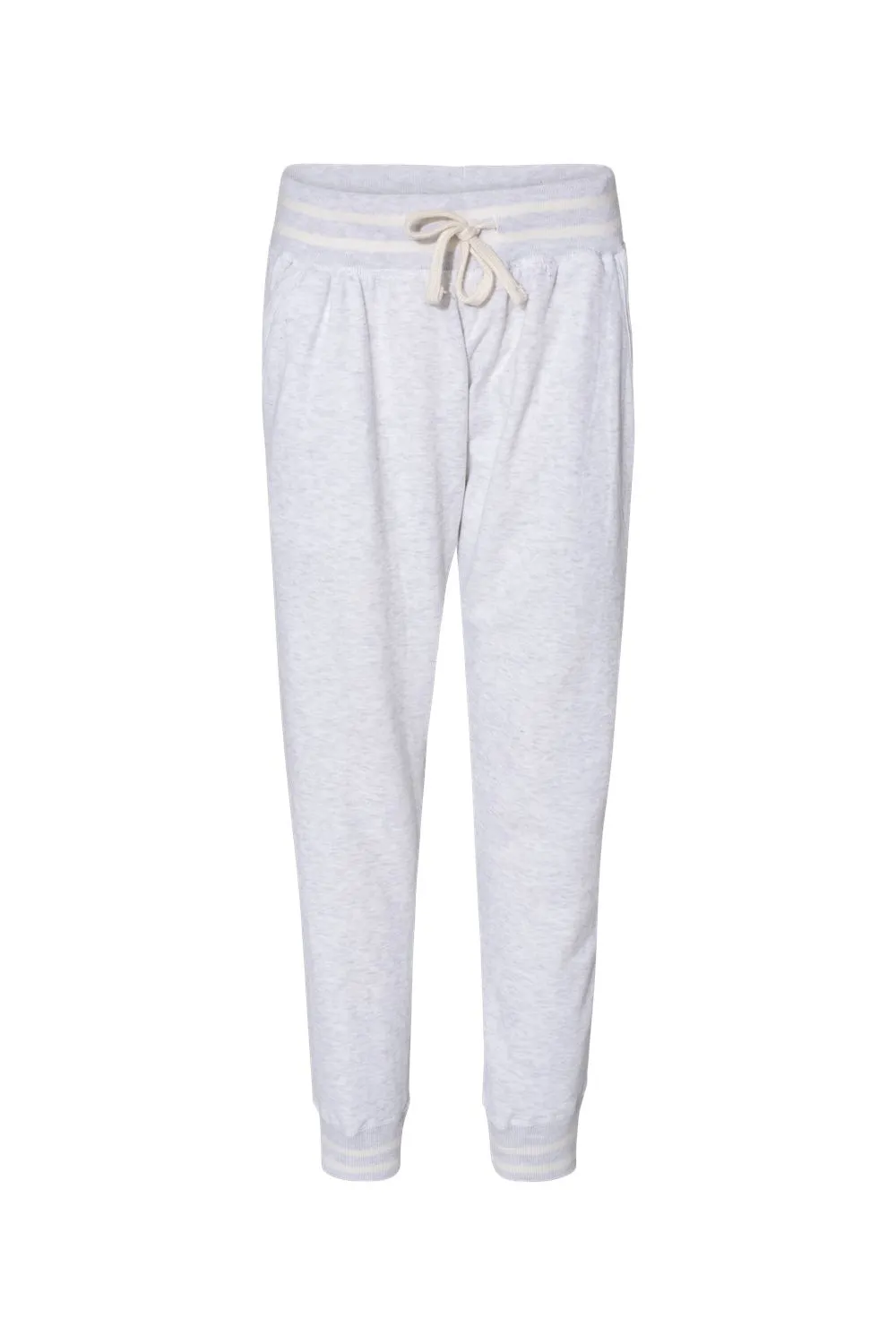 J America Womens Relay Jogger Sweatpants w/ Pockets - Ash Grey