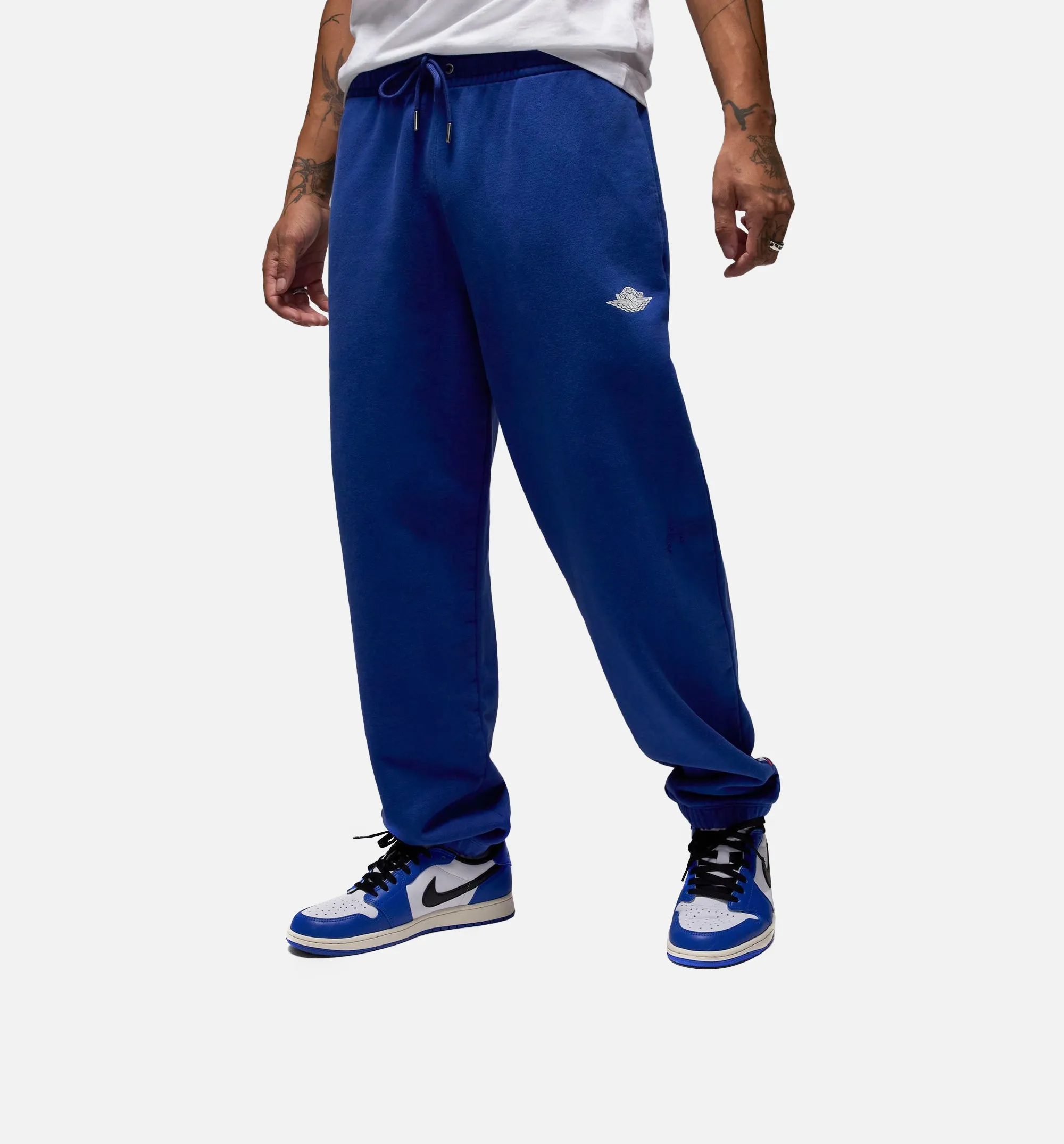 JDN Rare Air Fleece Mens Pant - White/Blue