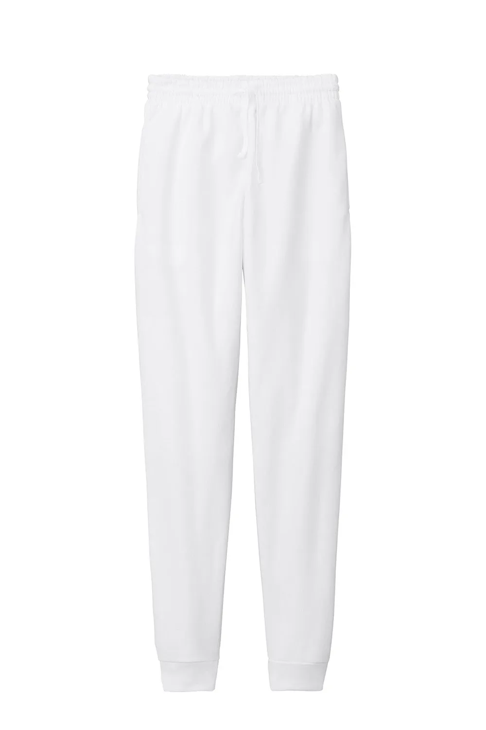 Jerzees Mens NuBlend Fleece Jogger Sweatpants w/ Pockets - White