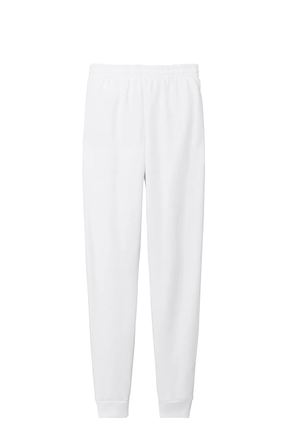 Jerzees Mens NuBlend Fleece Jogger Sweatpants w/ Pockets - White