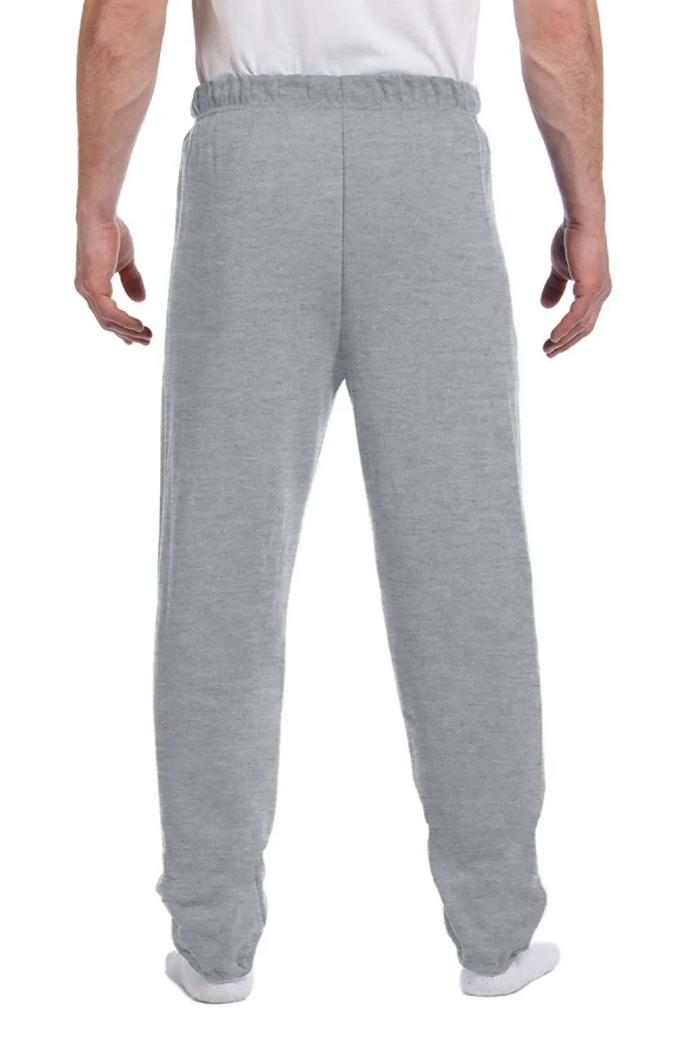Jerzees Mens NuBlend Pill Resistant Fleece Sweatpants - Heather Grey