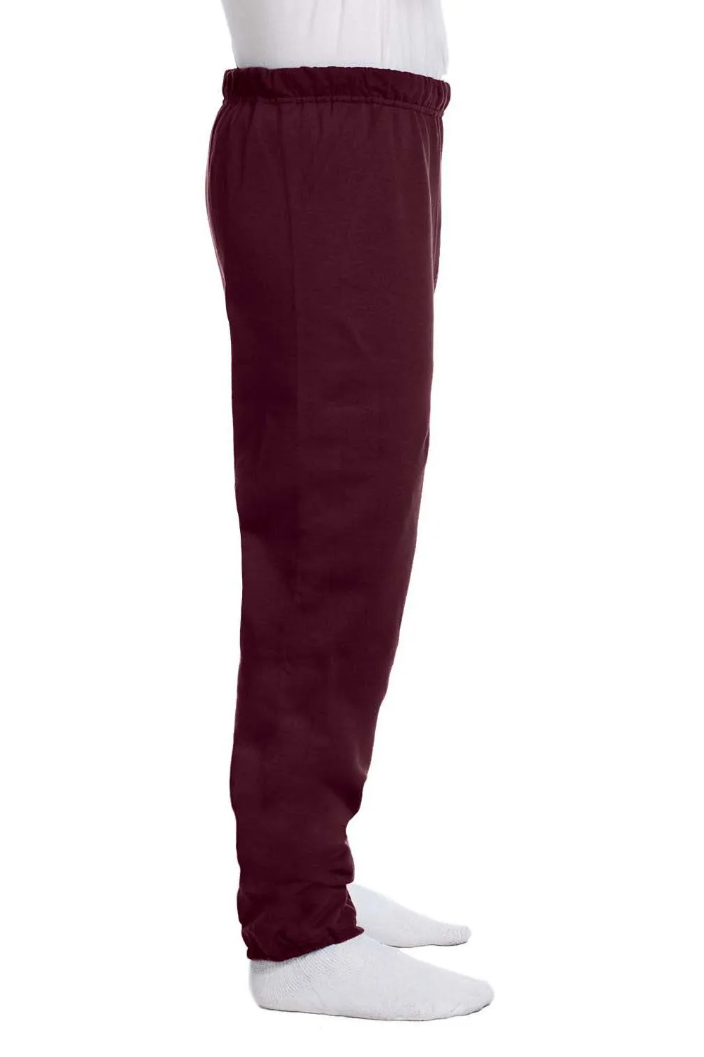 Jerzees Mens NuBlend Pill Resistant Fleece Sweatpants - Maroon