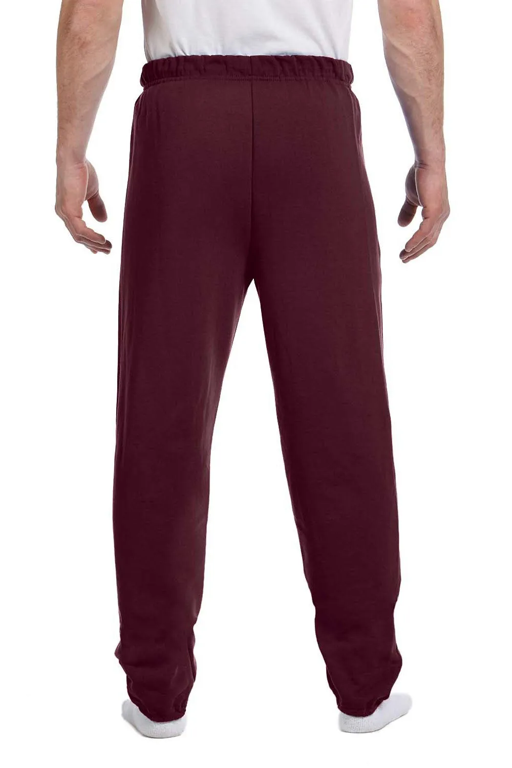 Jerzees Mens NuBlend Pill Resistant Fleece Sweatpants - Maroon