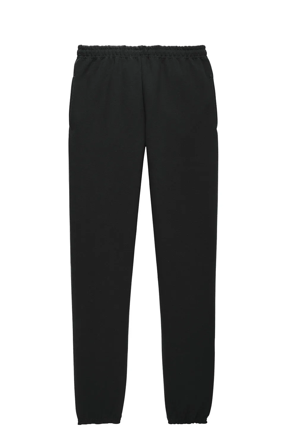 Jerzees Mens Super Sweats NuBlend Pill Resistant Fleece Sweatpants w/ Pockets - Black