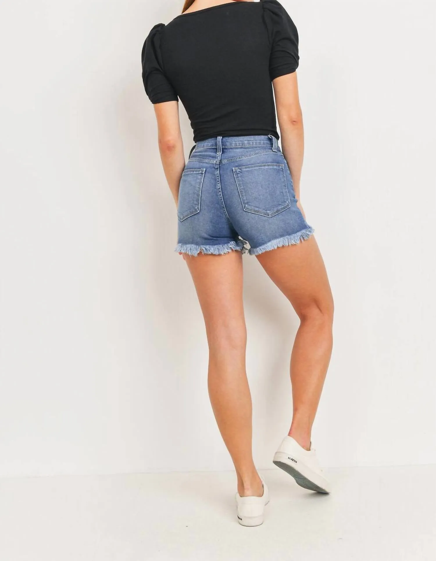 Jessa Shorts In Medium Demin