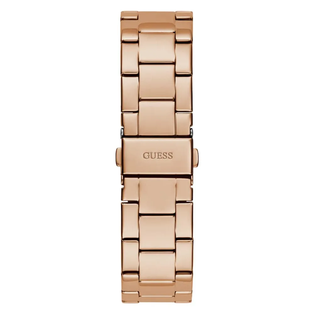Montre Guess pour Femmes GW0607L3 en Acier Inoxydable Doré Rose avec Cadran Multicolore Analogique et Bracelet en Acier Inoxydable
