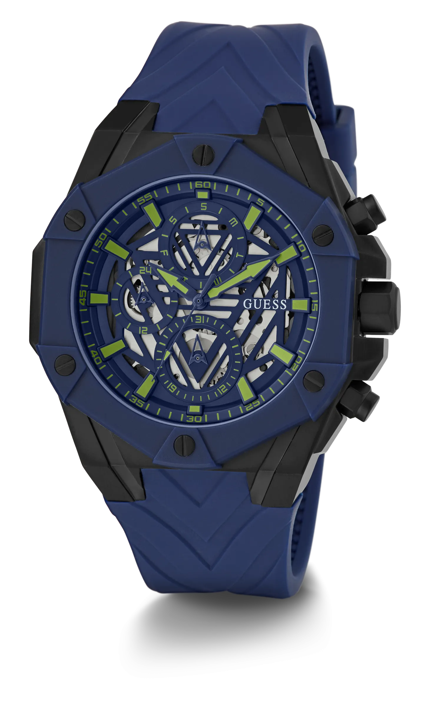 Montres Jewelry Guess - Montre Guess en silicone Blue Formula - GW0579G3 - 786533