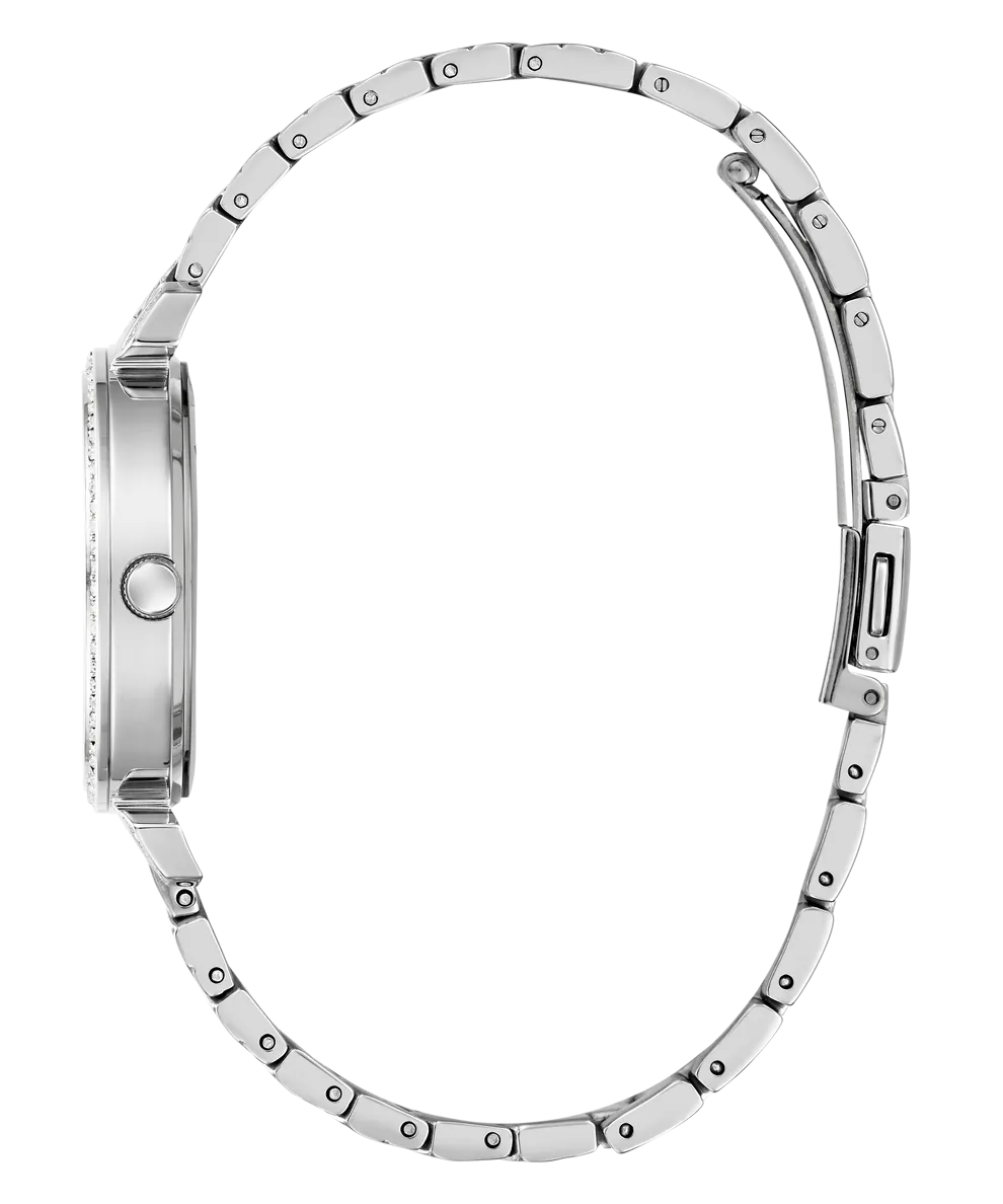 Montres Jewelry Guess GUESS GLITZ CADRAN BRACELET EN ARGENT MATELASSÉ GW0763L1