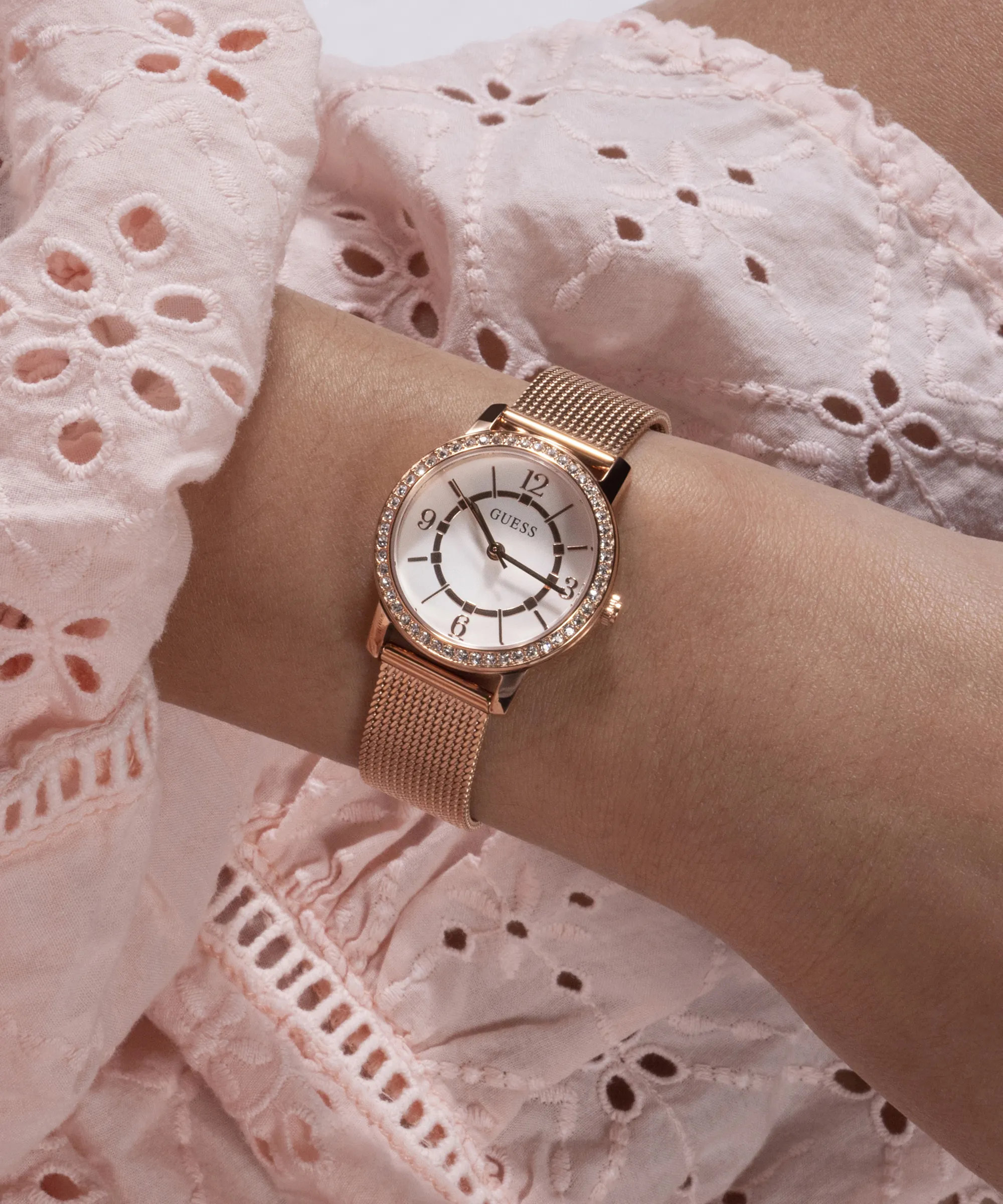 Montres Guess Bijoux Guess - Montre Analogique pour Femmes en Ton Or Rose - GW0534L3 - 787719