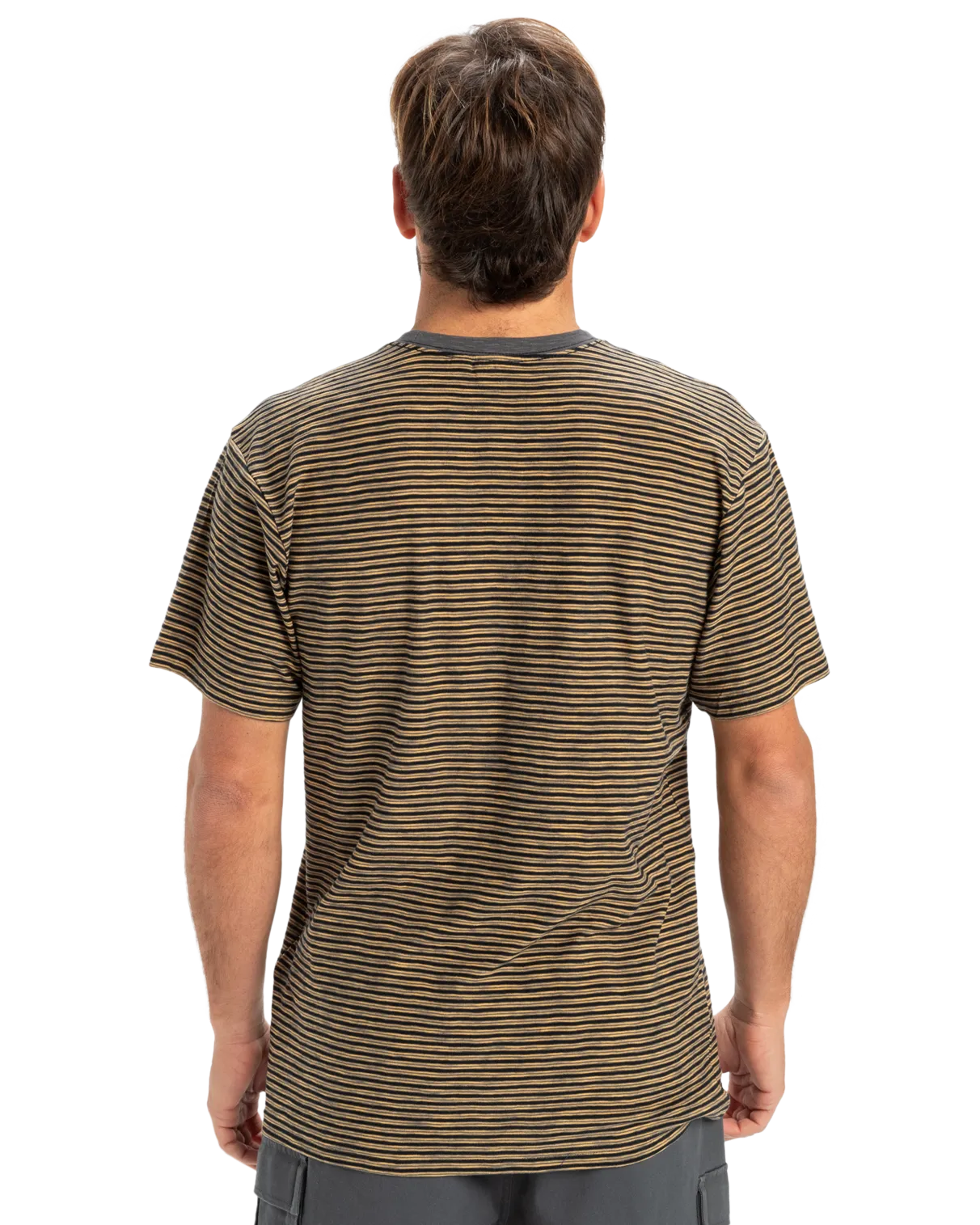 Kentin Pocket T-Shirt in Black Kentin Stripes