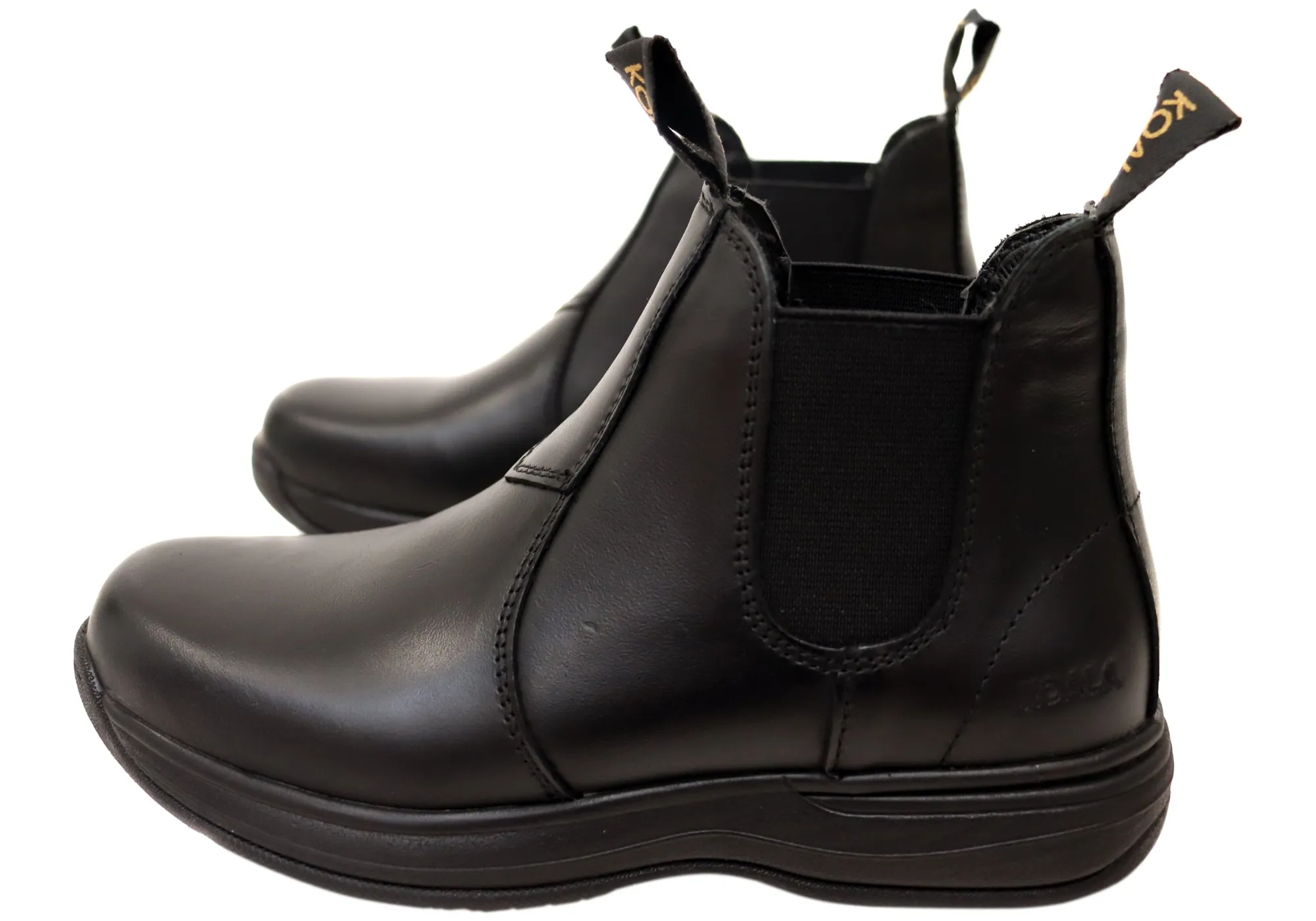 Koala By Grosby Knox Kids Leather Comfortable Pull On Boots Grosby Shoes