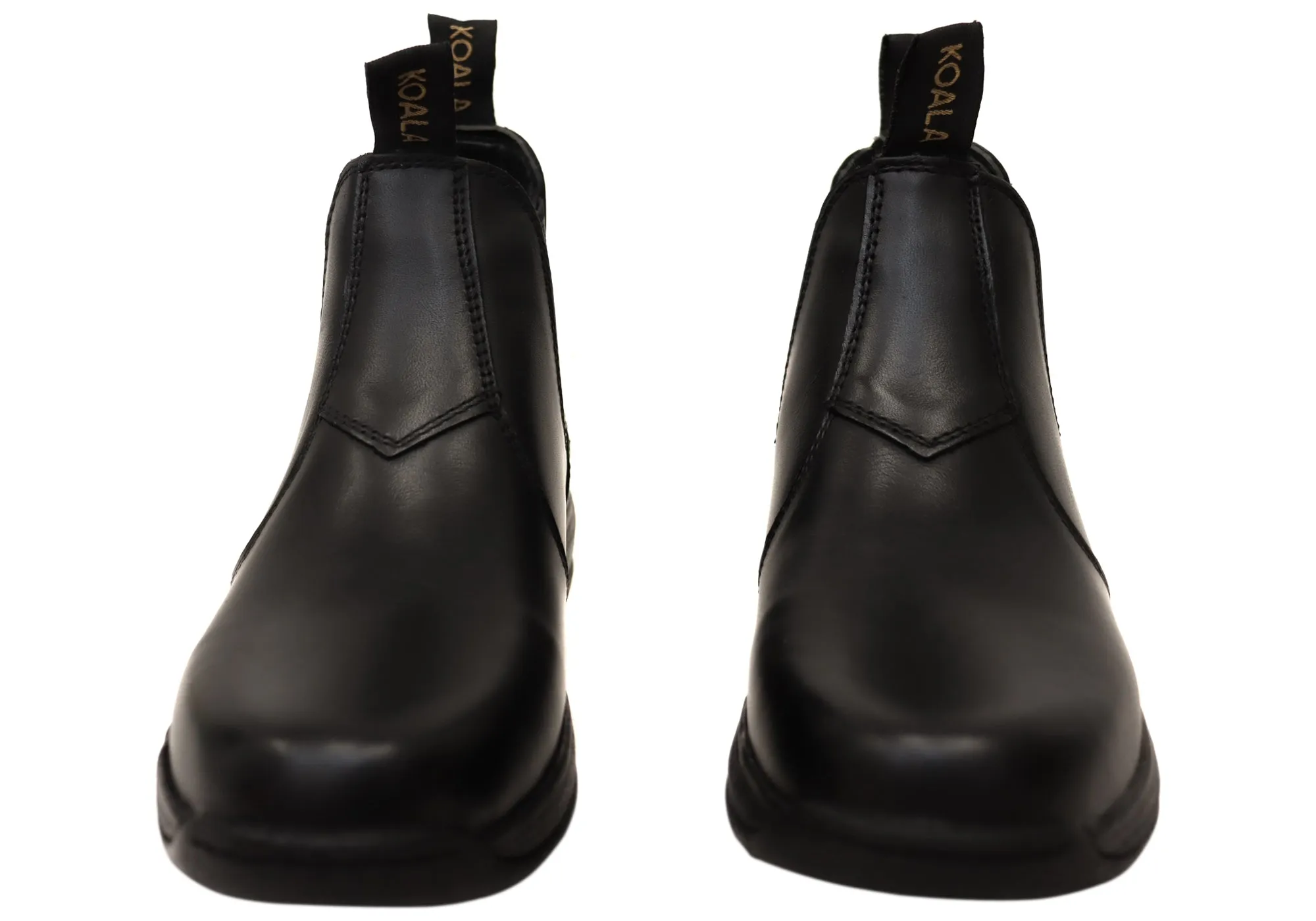 Koala By Grosby Knox Kids Leather Comfortable Pull On Boots Grosby Shoes