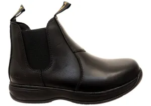 Koala By Grosby Knox Kids Leather Comfortable Pull On Boots Grosby Shoes