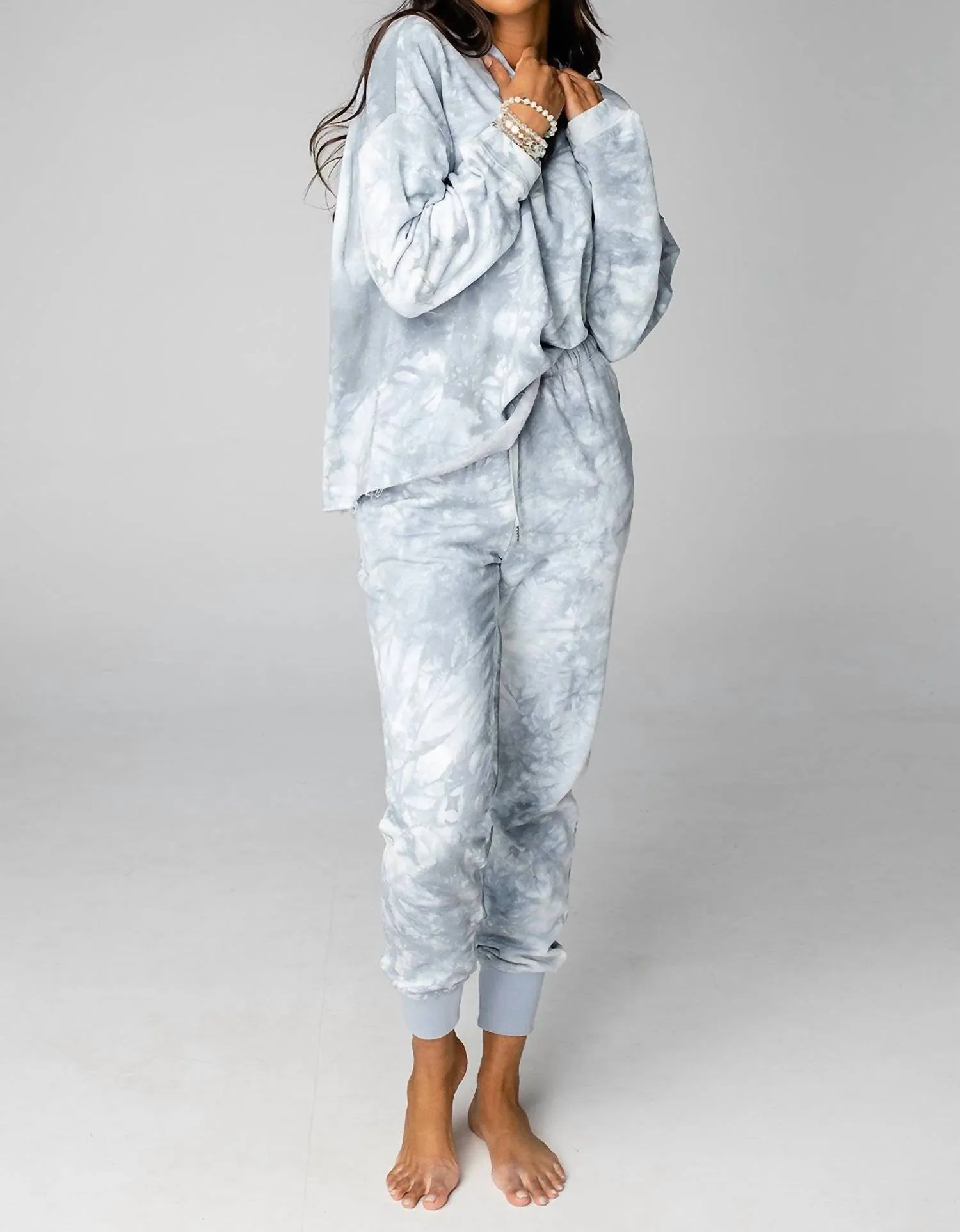 Lounge Bottoms In Grey Clouds