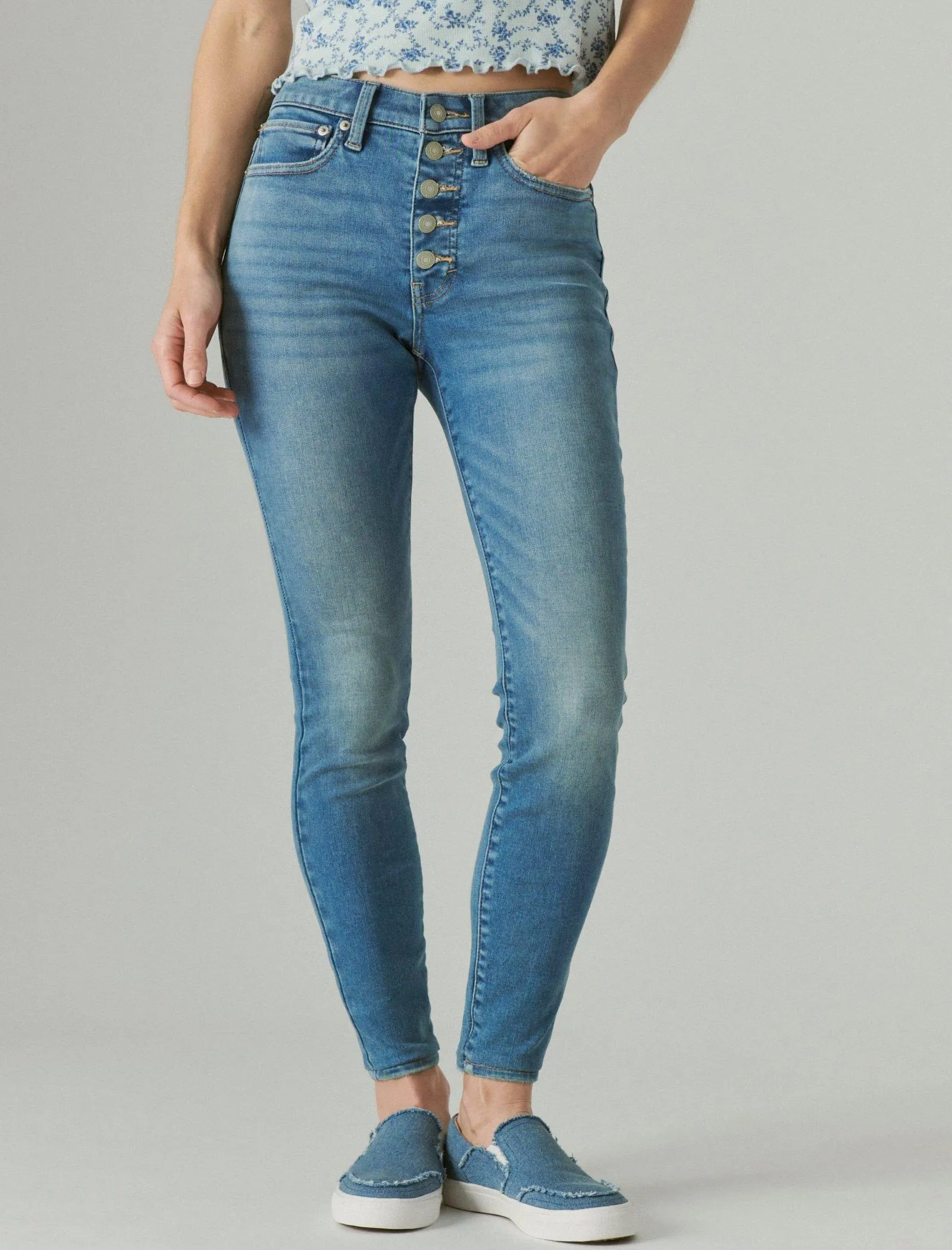 Lucky Brand Womens High Rise Curvy Skinny